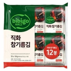 비비고 직화 참기름김, 54g, 5개