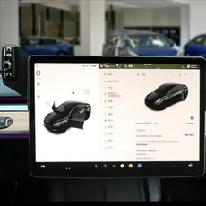 벤비아믹스 테슬라 모델3 모델Y 모니터 일체형 휴대폰 거치대 수납함 3D 하이랜드 주니퍼 00827, 1번 모델3 Y 전기형, 1개