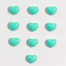 84x84 인테리어 냉장고 현관문 자석 마그네틱, 민트미니하트10p