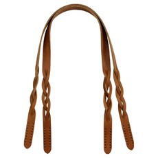 바이핸즈 꽈배기 통가죽 가방손잡이 토트 숄더 뜨개가방용, 1개, 탄 1쌍, 60cm