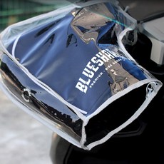 블루샤크 오토바이 방한토시 커버 a005 겨울토시 방수 비닐커버 대 바이크 스쿠터 방수투명커버 토시비닐커버, 1세트, 단색