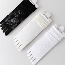 여성발가락양말 꽃무늬 시스루 망사 레이스 패션 발가락양말 3켤레세트