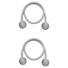 윈샵 마그네틱 자석 커튼 끈, 그레이, 2개