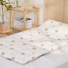 베베누보 DIY 모달 + 듀라론 낮잠이불 모달블랭킷 솜패드 속베개 부직포가방 풀세트, 빵곰이