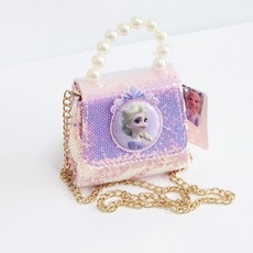 겨울왕국 LED 스팡클 펄 엘사 크로스백