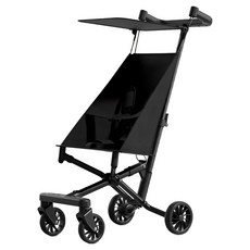 당일배송 휴대용 초경량 공항용 유모차 엄마 아빠 여행필수품 기내반입 트라이크 3살이상~8살미만 유모차, 블랙