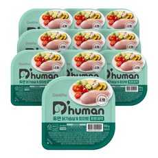 듀먼 전연령용 강아지 튼튼체력 화식사료, 닭, 50g, 10개