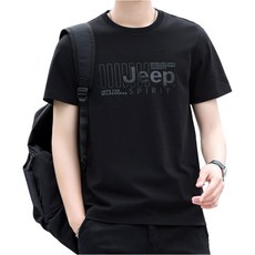 케이디코 Jeep Spirit 라운드넥 여름 남녀공용 기본 반팔티
