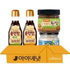 아이배냇 순 간장소스 비빔용 190ml + 순 간장소스 국물용 190ml + 순창 한식된장 150g + 칼슘 순 소금 130g, 1세트