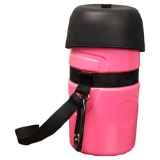슈프리독 강아지 외출 산책 물통 위치 접이식 대형견 실리콘 리필 물병 21oz 600ml, 1개, 베이비핑크