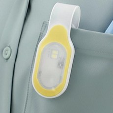 LED 실리콘 램프 휴대용 조명 간호사 야간 랜턴 소형후레쉬 간호사용품 네오널스, 1개, 화이트_옐로우