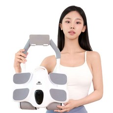무브핏 딥코어 슬라이드 Pro 무소음 부상방지 ab슬라이드 + 프리미엄 무릎패드, 화이트 Pro