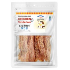 올가밀 강아지 천연간식, 닭안심, 40g, 3개