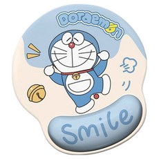 헤라혜란 도라에몽 손목보호 마우스패드 인체공학 논슬립 손목받침대 사무용 학생용 귀여운 디자인 패드, 1개