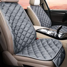 유티즌 차량 등받이시트 1+1 방석시트 세트 논슬립 뽀송 사계절 방석, 1개, 그레이