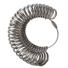 맨사템 반지 손가락 사이즈 굵기 재기 호수 치수 측정기 KS링게이지, 1.손가락측정타입, 1개