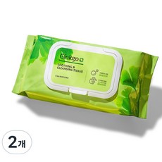 참존 징코 수딩 앤 클렌징 티슈, 70매입, 2개 70매입, 2개