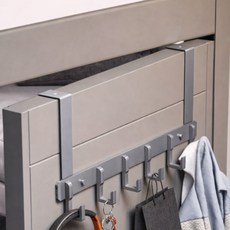 리브플 간편설치 수납확장 도어행거, 1개, 그레이
