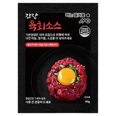 소스야 일회용 간장 육회 소스 양념, 10개, 40g