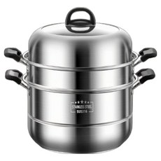 ANYOU 316 스텐찜기 3단 이중찜기 찜기, 1개, 이중의