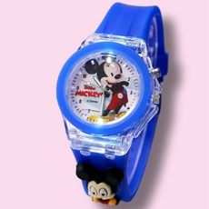 [블루고래] 미니마우스 미키마우스 시계 LED 손목시계 초등용 아동용 입학 졸업 생일 선물 (선물추천)