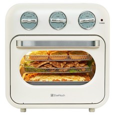 아이제나흐 에센 대용량 3단 멀티쿠킹 베이지 오븐형 에어프라이어 18L 투명창 레트로 PIK-OF180R