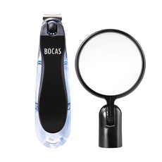 보카스 회전 확대경 발톱깎이 TNC-3020ML, 블랙, 1개