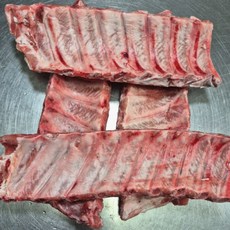 (한마음 미트)수입산 로인립 살밥많은 bbq 등갈비 폭립 찜 구이 캠핑용 2kg/4kg (1번컷팅) 1박스10kg (냉동), 1개, 2kg