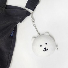 [정품] 담곰이 인형키링 거울 인형키홀더 가방고리 8cm, 1개, 화이트