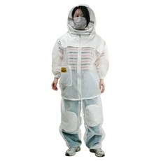 [특허제품] 워니네 국산 이중망사 냉감 양봉옷(투피스형) 벌초 해충 양봉작업복, 1개