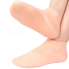 두꺼운 실리콘 보습양말 뒤꿈치 발각질, 2개입, 1세트