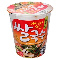 백제 김치맛 미니컵 쌀국수, 58g, 10개