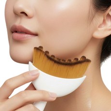 샵업 리프팅 브러쉬 브이라인 마사지 얼굴 마사지기, 화이트, 1개