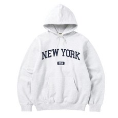 남녀공용 뉴욕 후드티 미국 대학 캐쥬얼 맨투맨