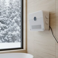 5세대 저소음 강력방수 욕실 온풍기 PTC 히터 무타공, HWH-1347