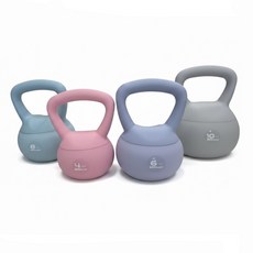 동화스포츠 홈짐 무소음 소프트 케틀벨 [동화스포츠 공식 제품], 1개, 8kg, 파스텔 블루
