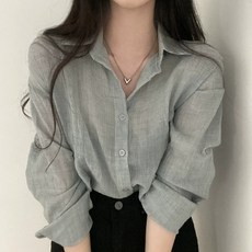 韓版皺皺寬鬆襯衫 外套