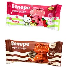 베노프 단백질바 딸기치즈 + 청키초콜릿 혼합구성, 20개, 50g