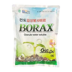 건도 붕사 비료 50평사용 붕산 붕소 결핍 해결 고추 배추 필수 밑거름 알비료 기비 AA번들, 1kg, 3개