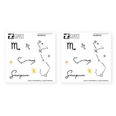 即時紋身貼, 天蠍座(10月23日~11月22日), 2個