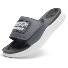 까발로 남녀공용 리커버리 롤링 국내제작 키높이 빅사이즈 벨크로 슬리퍼 이중쿠션 슬라이드 CA034