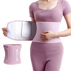 헬스 다이어트 땀복 발열 땀벨트 코르셋 복대, 핑크, 1개