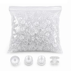 신발 꾸미기 파츠 버클 클로그 부자재DIY 장식 꼬다리 상단12mm x 하단10mm, 투명, 200개