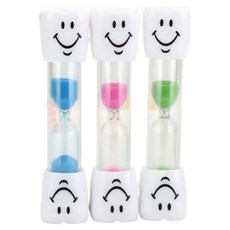 올리OLI 3분 타이머 모래시계 양치 생활습관 자기관리 타이머 3개, 랜덤