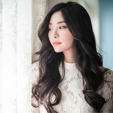 GabalNara 無痕貼膚接髮 5片式 魅力慵懶捲 45cm, 深黑色, 1個