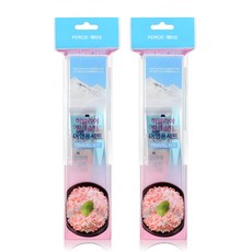 히말라야핑크솔트 여행용 치약 칫솔 세트, 2세트