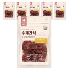 굿데이 강아지 수제간식, 닭모래집육포, 50g, 6개 닭모래집육포, 50g, 6개