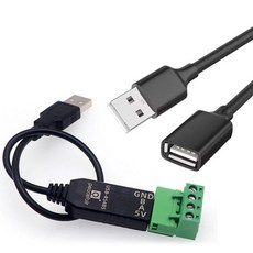 RS485 컨버터 USB 통신 장비 고급형 + USB 연장 케이블 1M