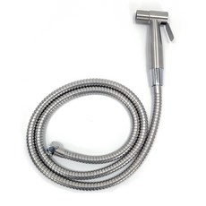 욕실 스프레이건 국산 메탈호스 세트, 실버, 3m