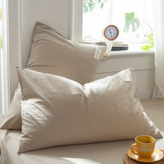 포그망 베이직 순면 자루형 호텔식 베개커버 2P